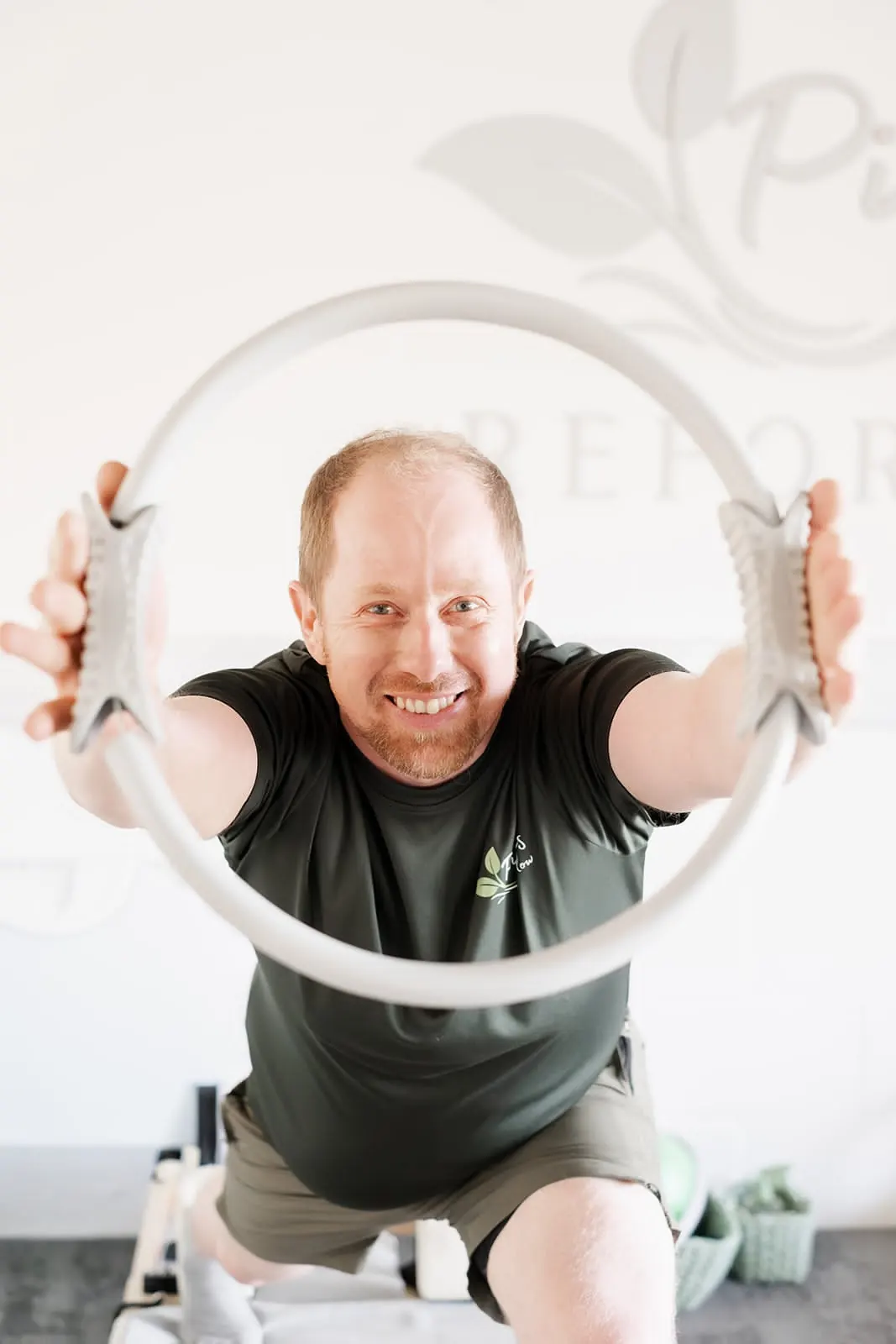 Björn z kołem pilates